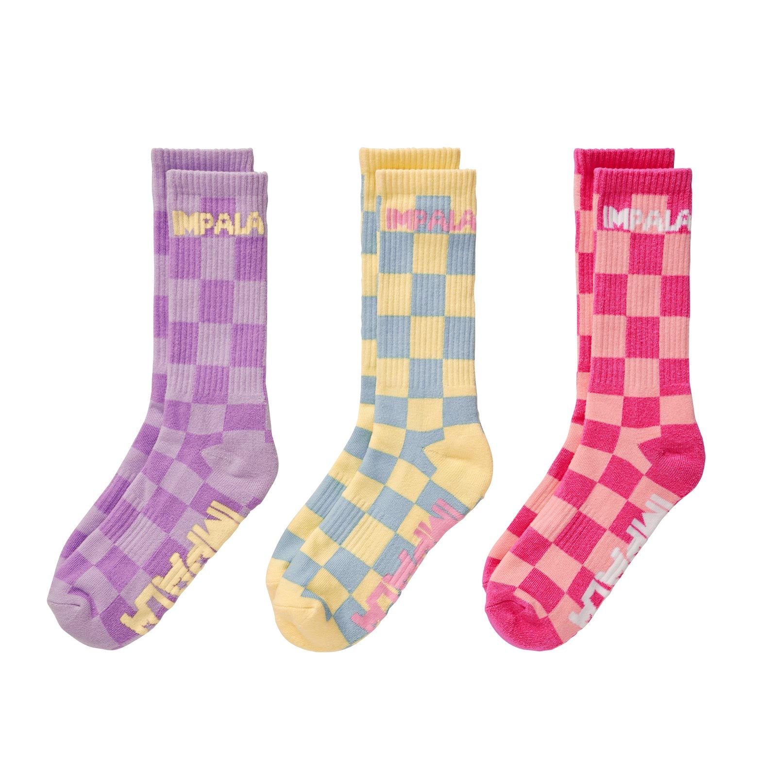 Impala Skate Socks (3 Pack) / Checker