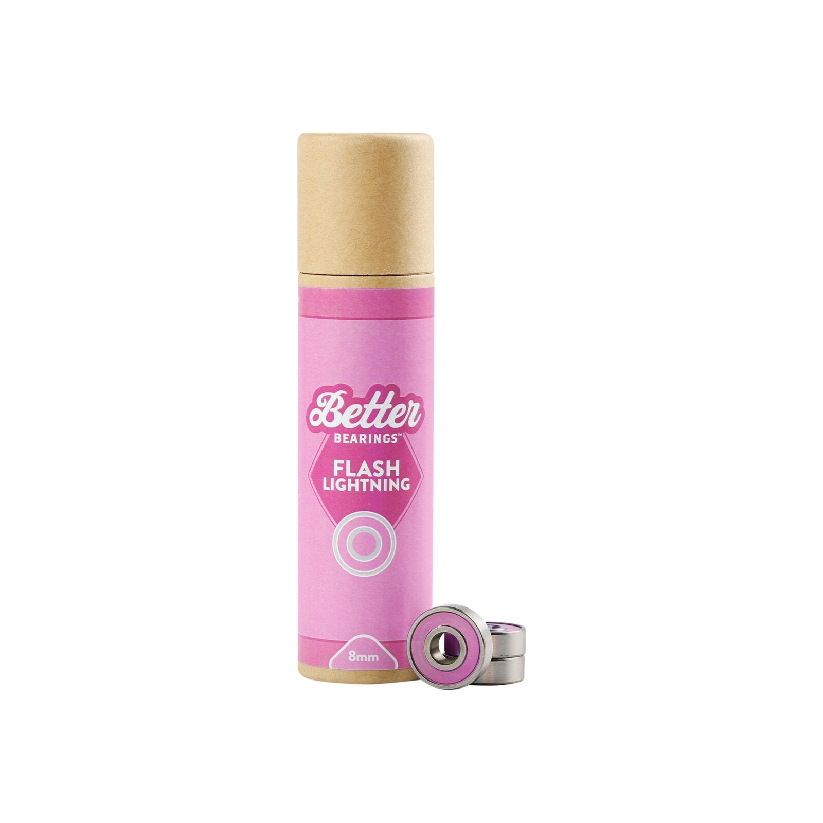 Better Bearings Flash Lightning Ceramics (16 Pack) / Pink / 8mm