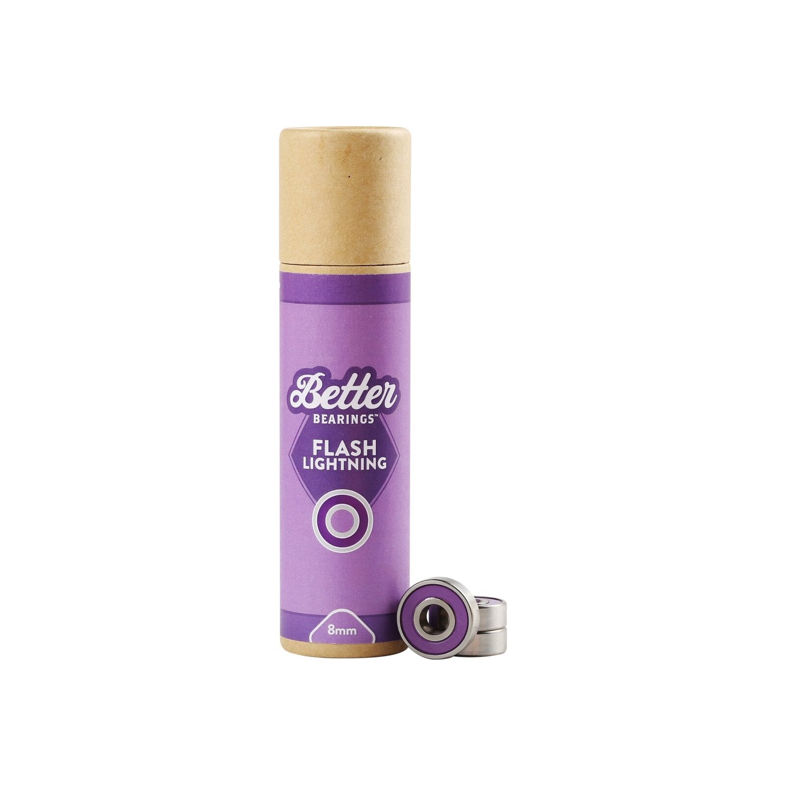 Better Bearings Flash Lightning Ceramics (16 Pack) / Purple / 8mm