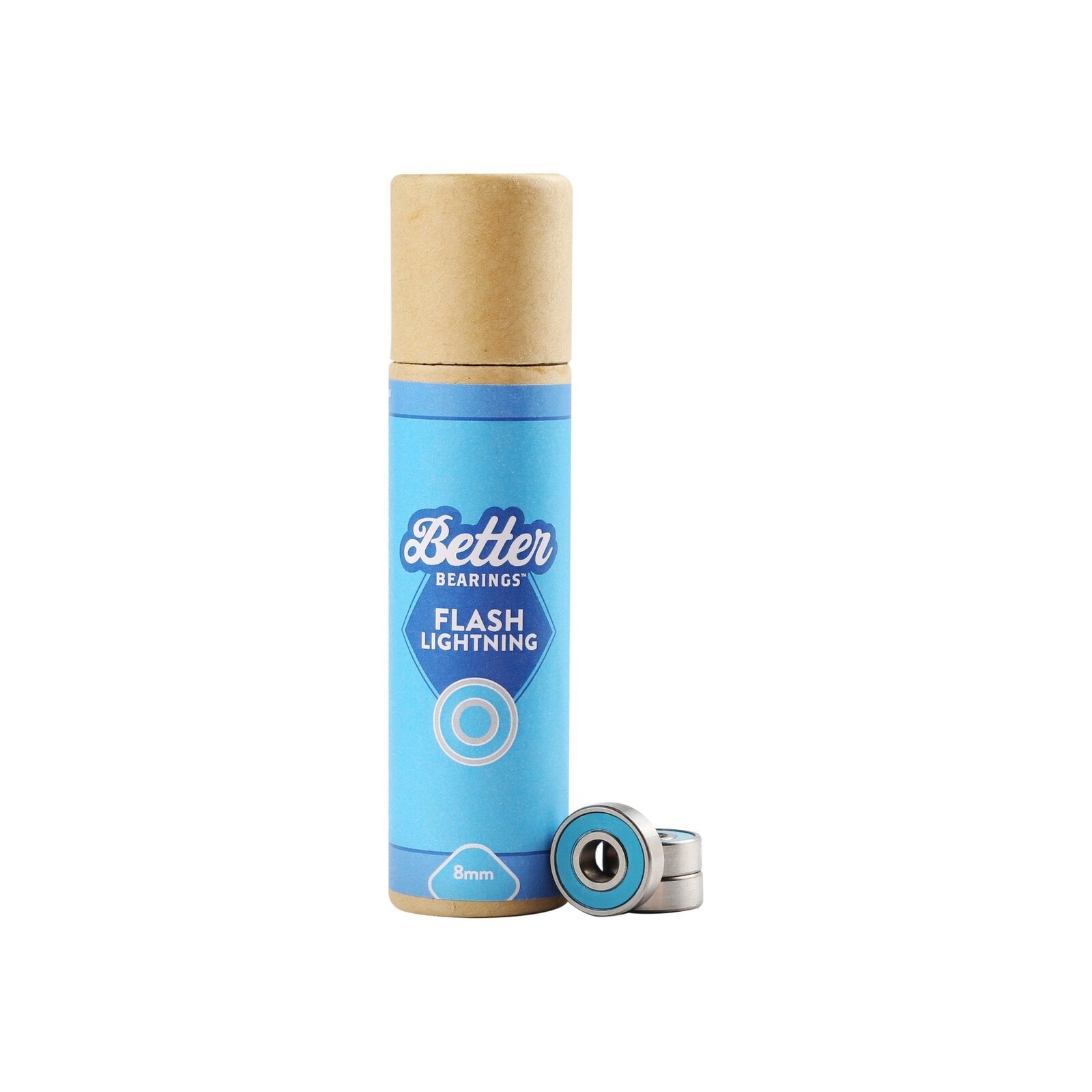 Better Bearings Flash Lightning Ceramics (16 Pack) / Blue / 8mm