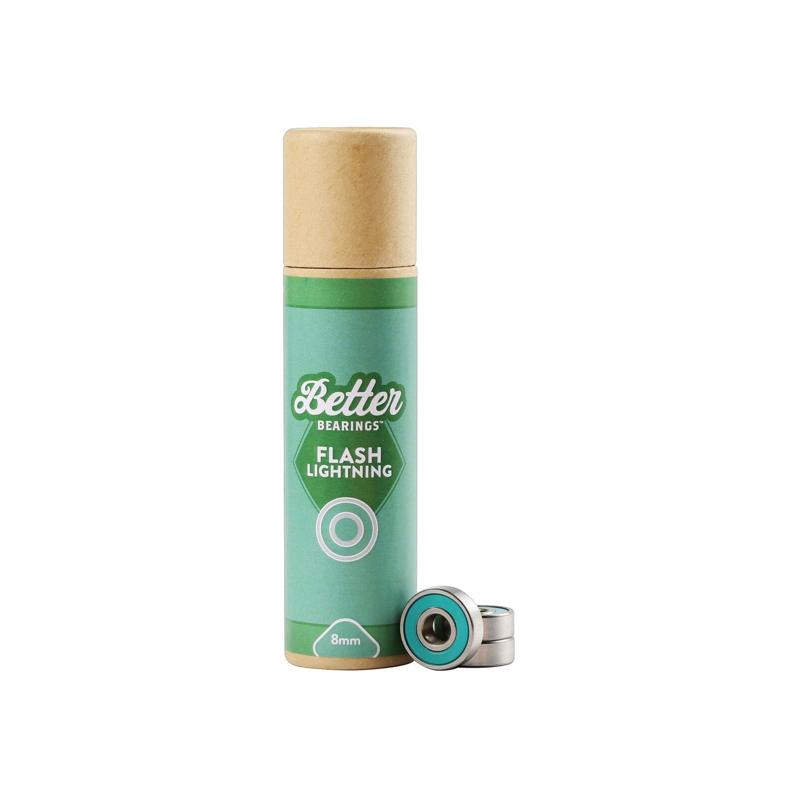 Better Bearings Flash Lightning Ceramics (16 Pack) / Teal / 8mm