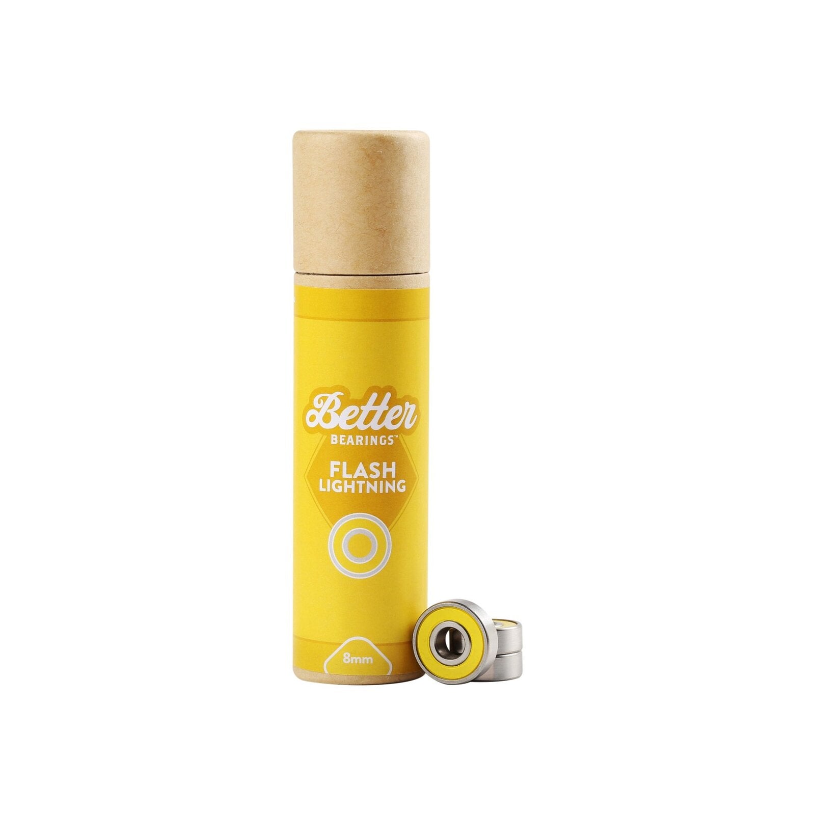 Better Bearings Flash Lightning Ceramics (16 Pack) / Yellow / 8mm