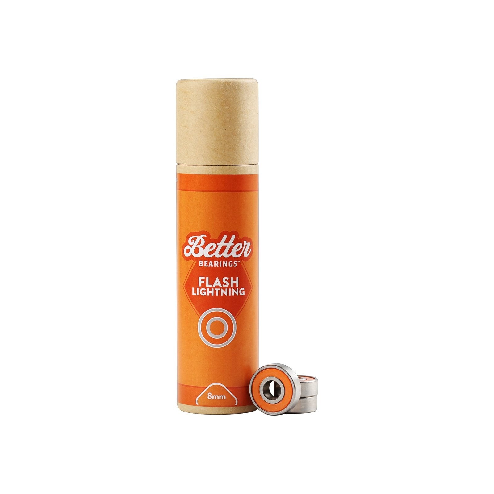 Better Bearings Flash Lightning Ceramics (16 Pack) / Orange / 8mm