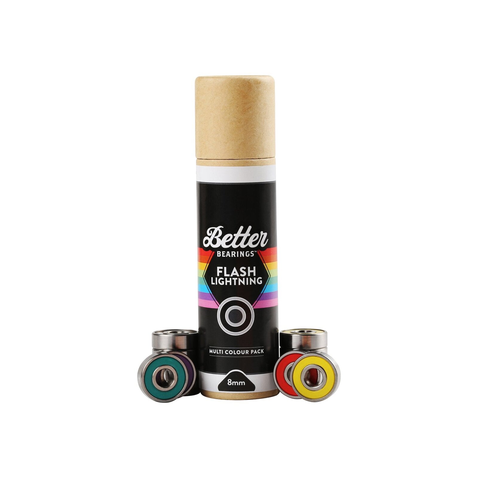 Better Bearings Flash Lightning Ceramics (16 Pack) / Multi / 8mm