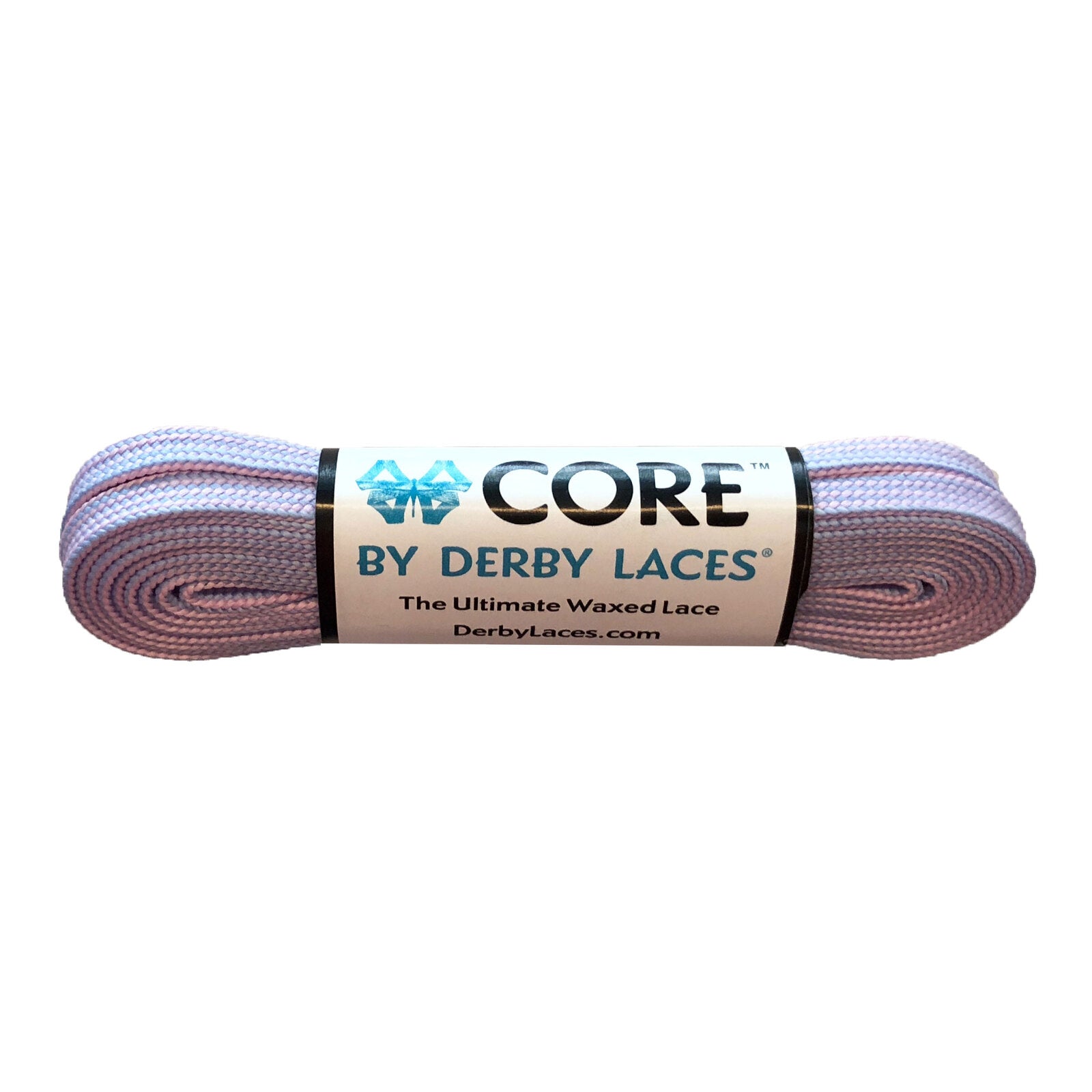 Derby Laces Core / Pink Periwinkle Stripe / 96in (244cm)