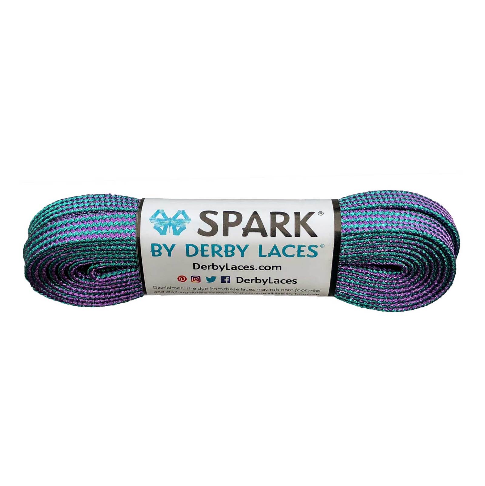 Derby Laces Spark / Purple Teal Stripe / 96in (244cm)