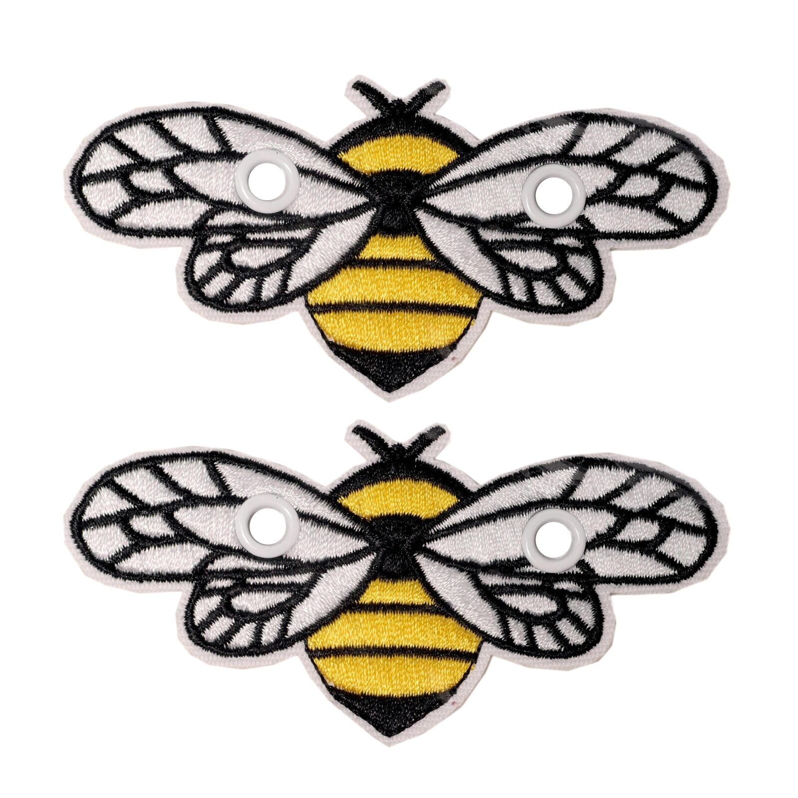 Elsies Embroidered Skate Accessories (Pair) / Bumble Bee