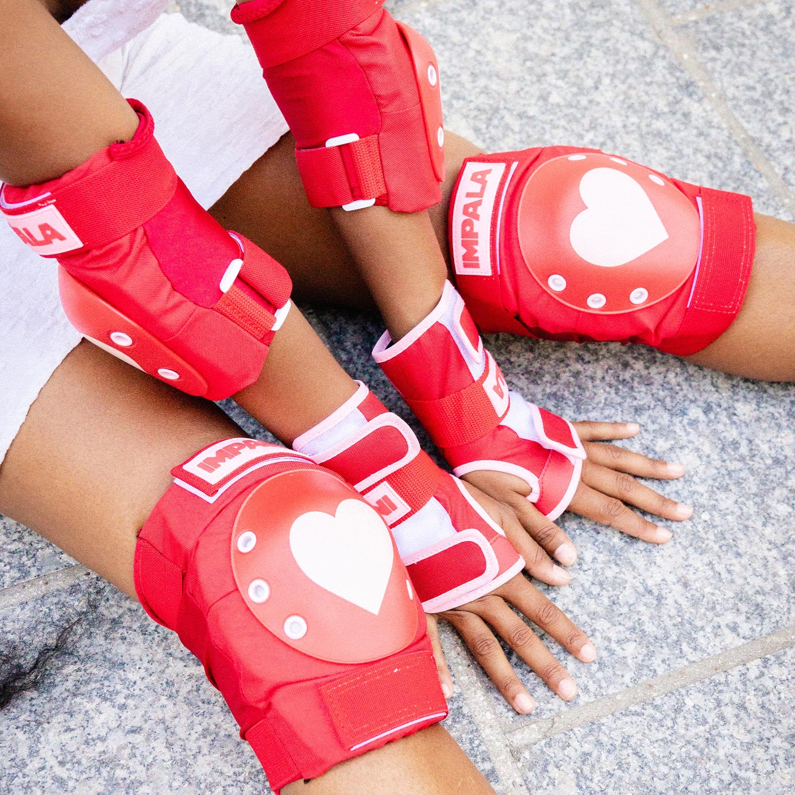 Impala Protective Tri-Pack / Junior / Red Hearts