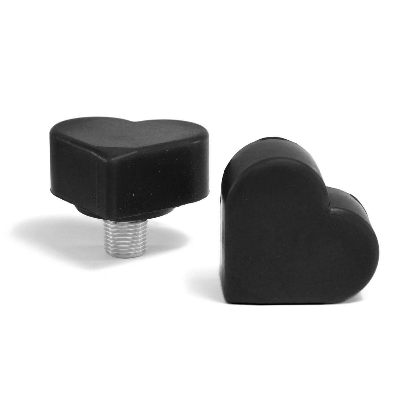 Grindstone Deadstop Adjustable Toe Stops / Black Metal / Short