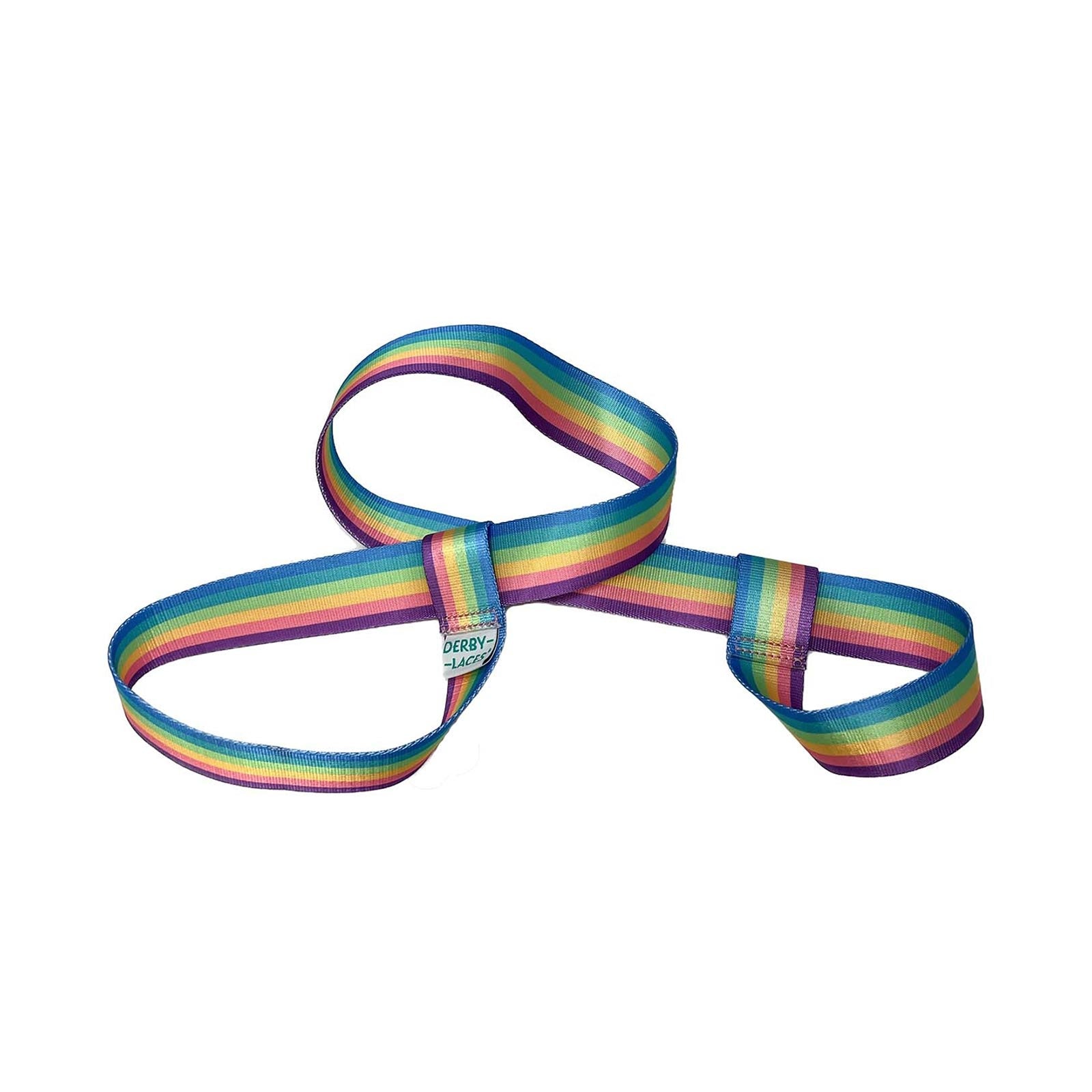 Derby Laces Skate Gear Leash / Pastel Rainbow Stripe