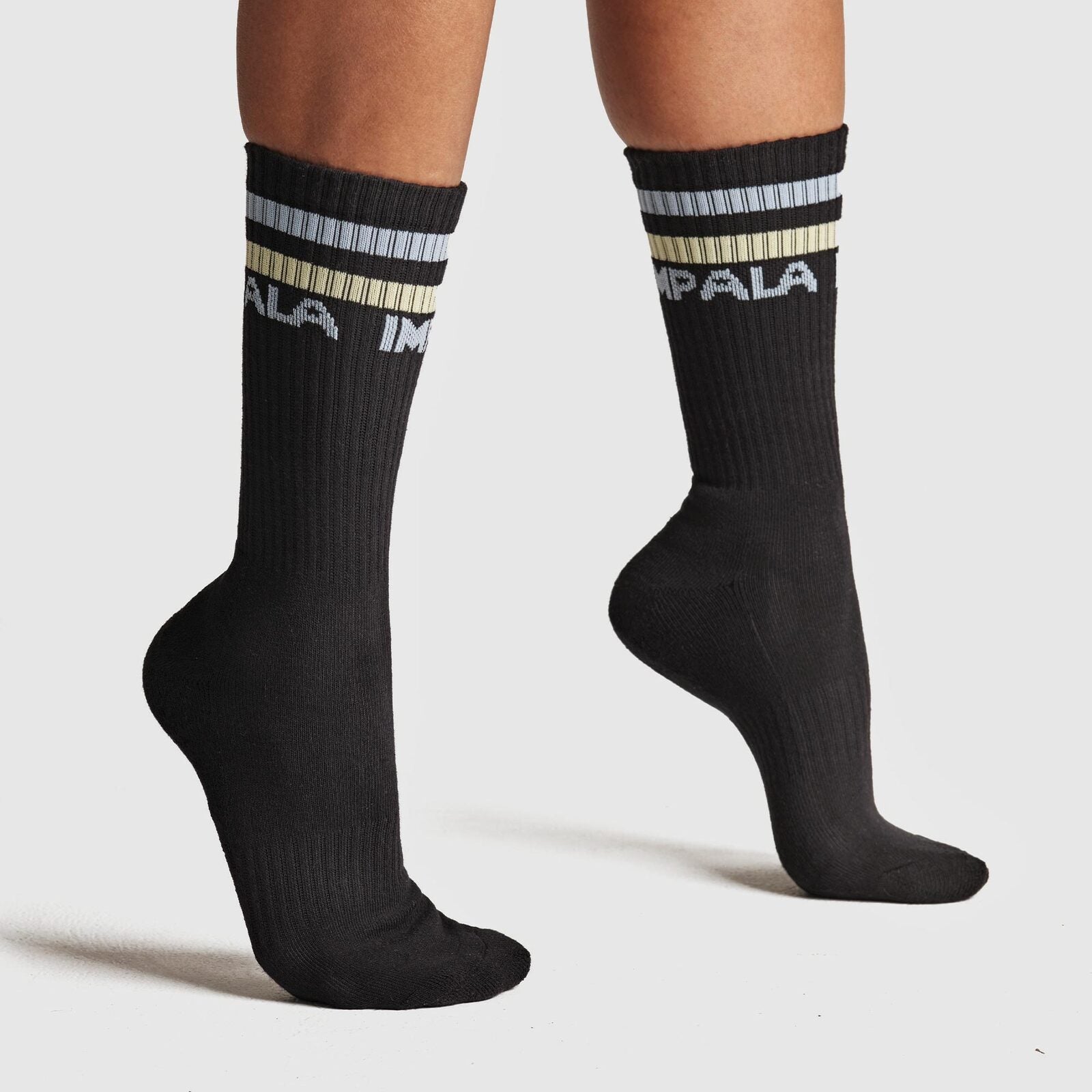 Impala Stripe Socks (3 Pack) / Black