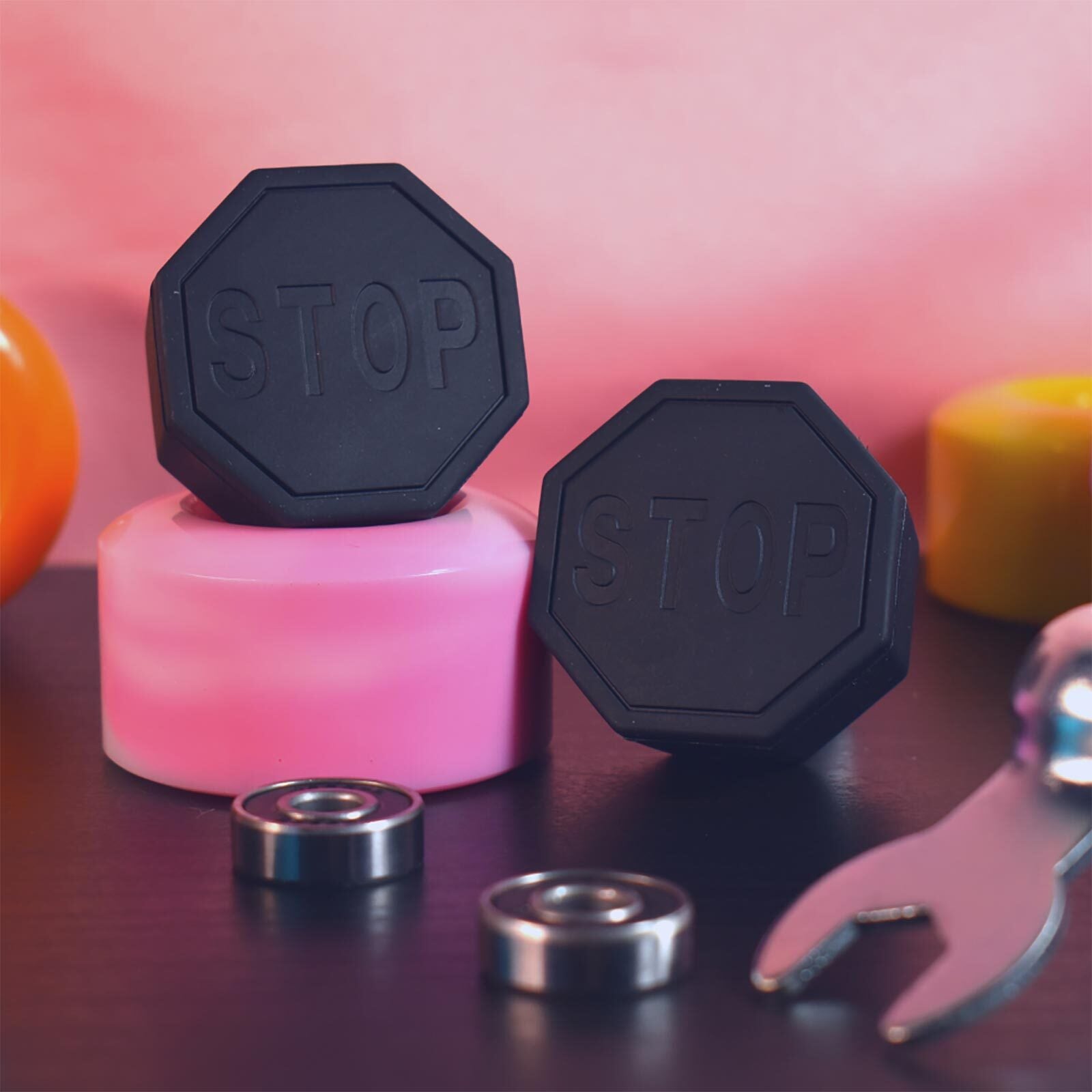 One Stop Toe Stops / Black