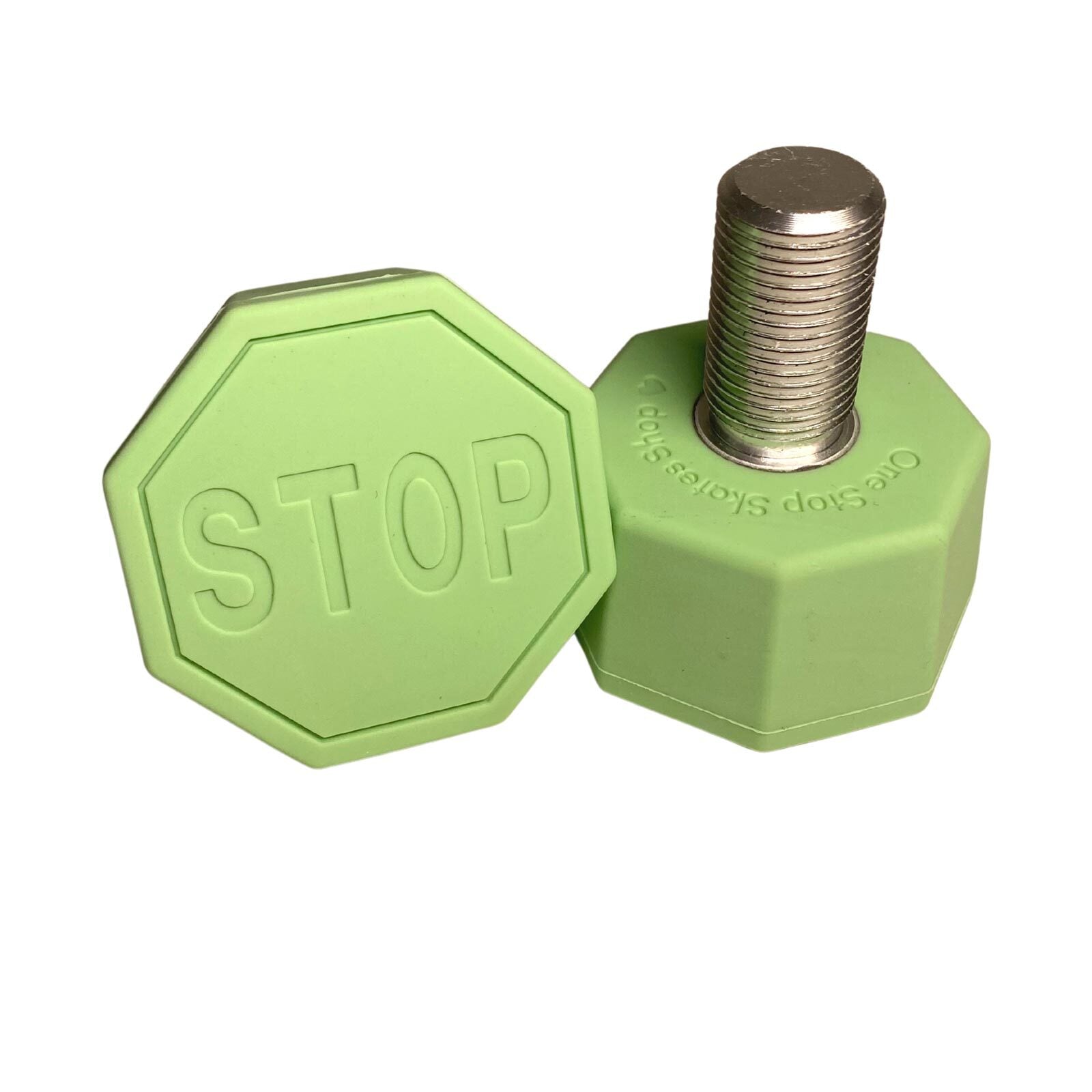 One Stop Adjustable Toe Stops / Green