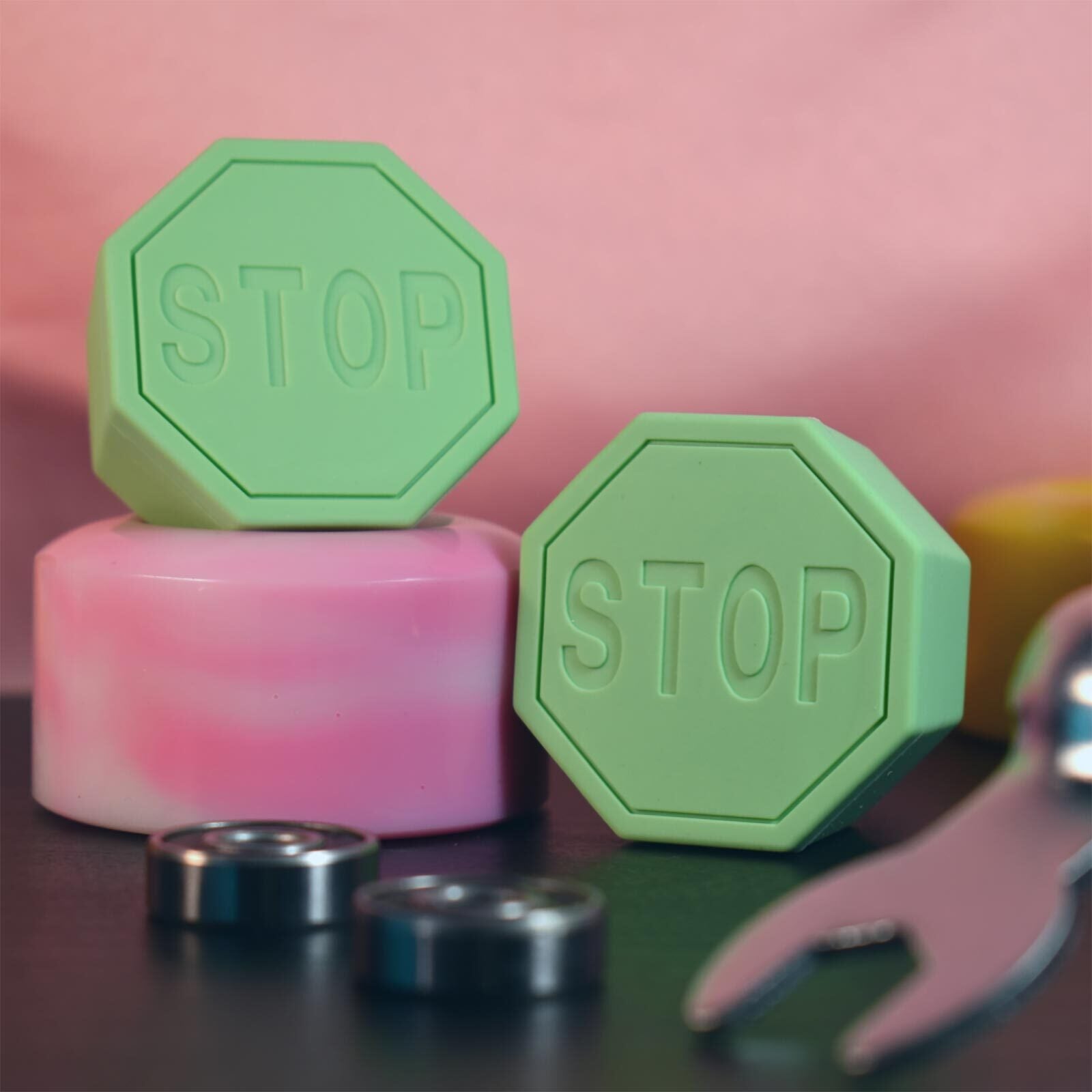 One Stop Toe Stops / Green