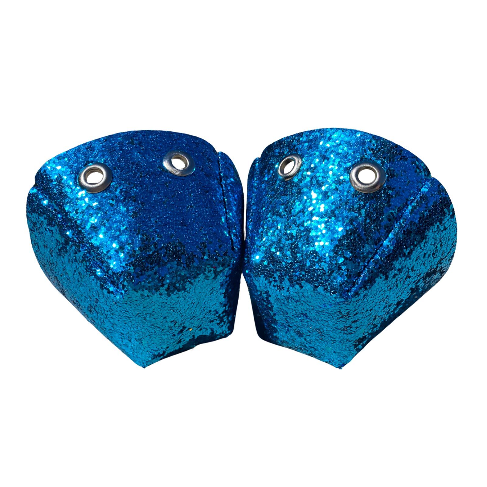 One Stop Vegan Toe Guards / Blue Chunky Glitter