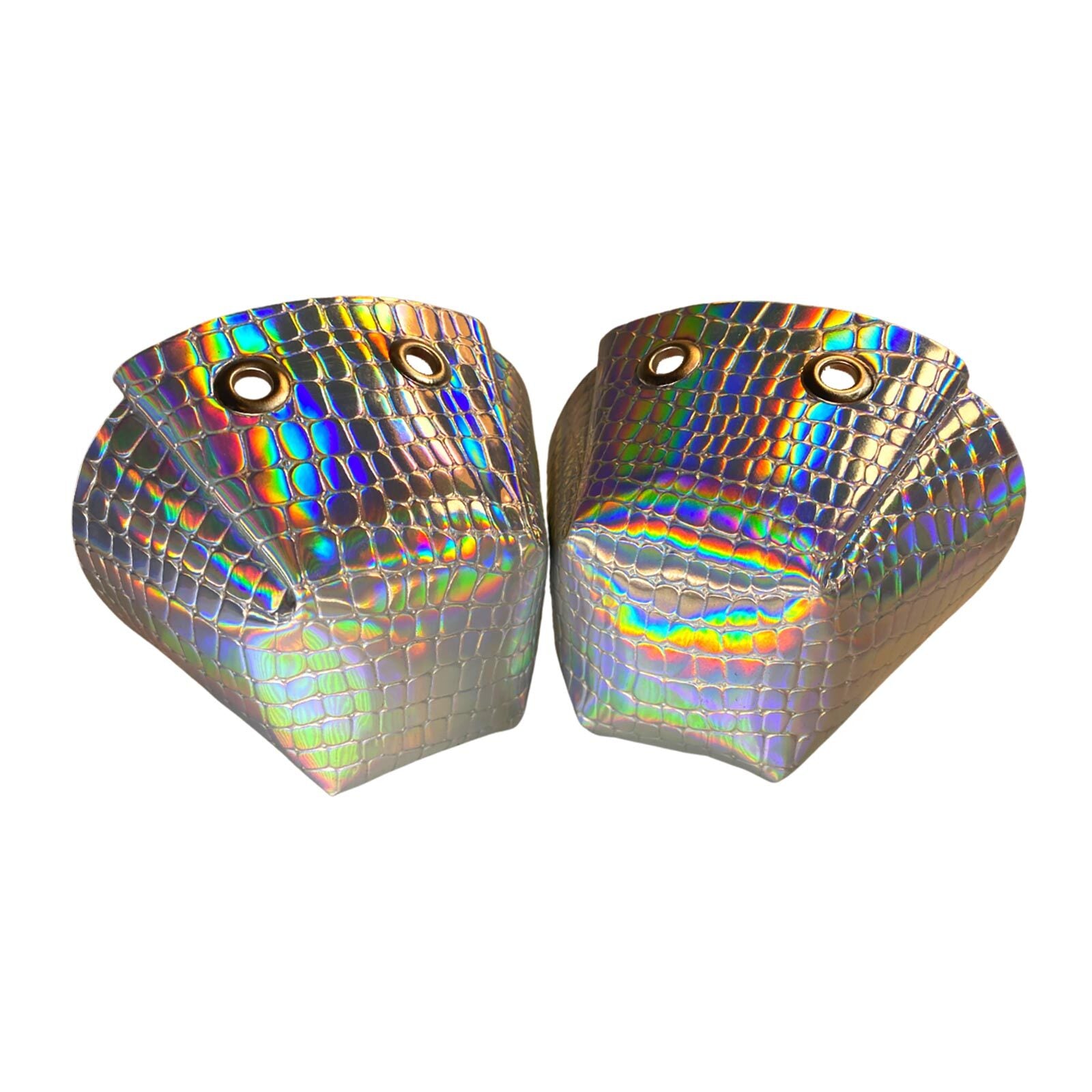 One Stop Vegan Toe Guards / Silver Alligator