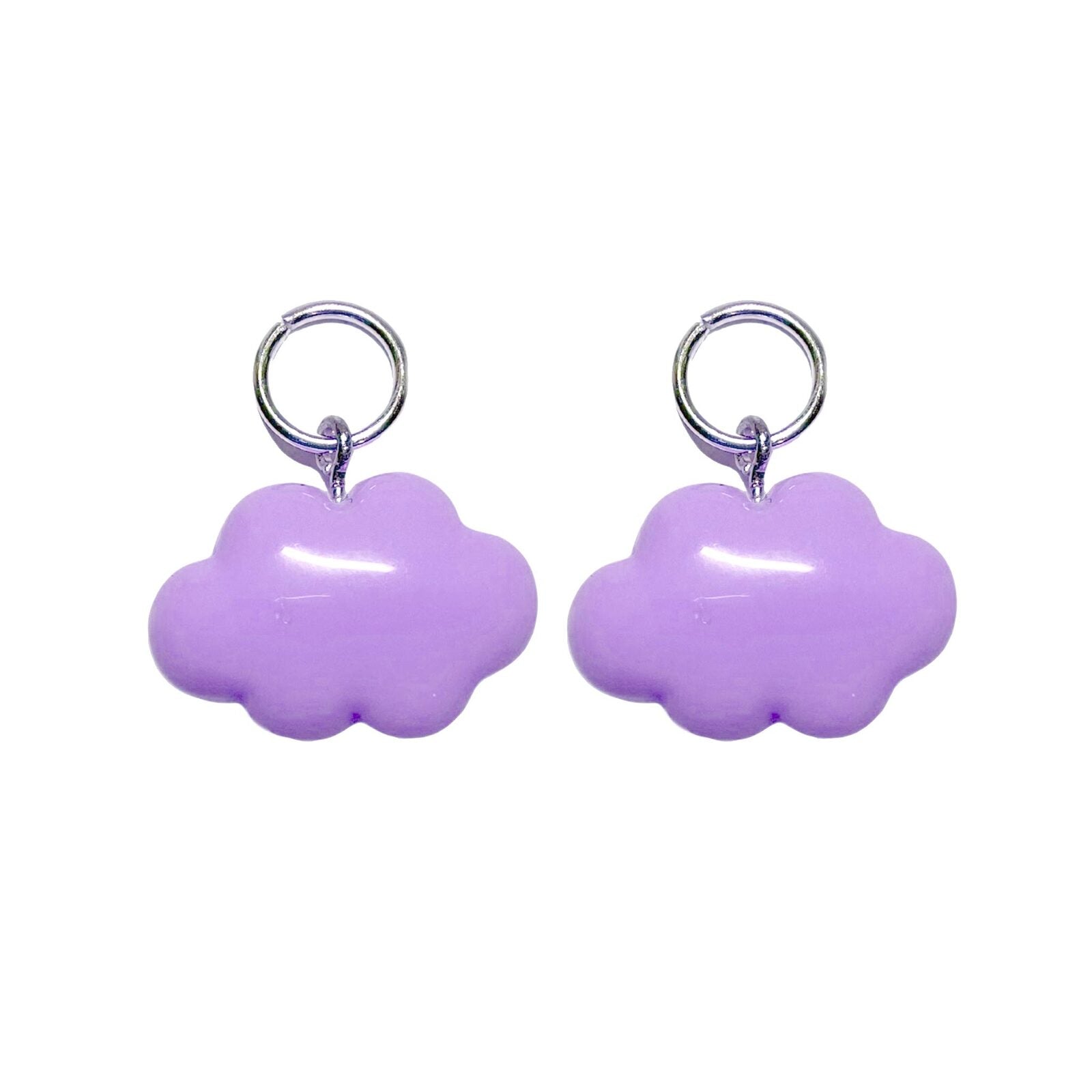 One Stop Cloud Skate Charm (Pair) / Purple