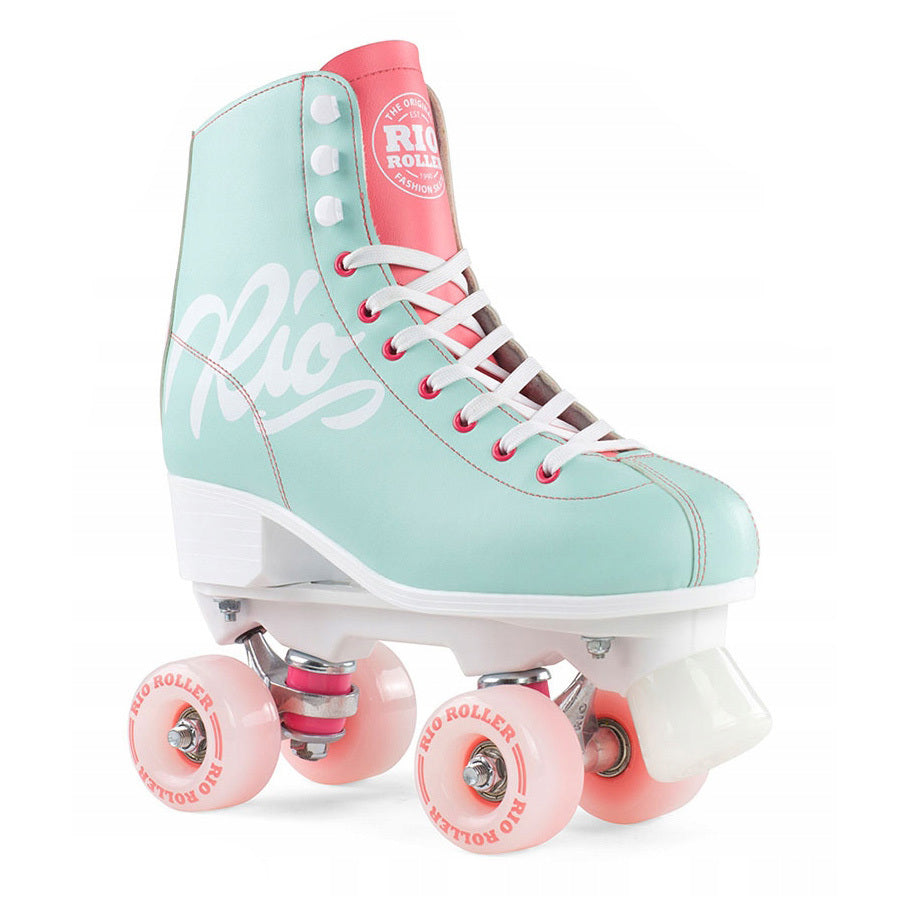 Rio Roller Script Skates / Teal Coral / UK8