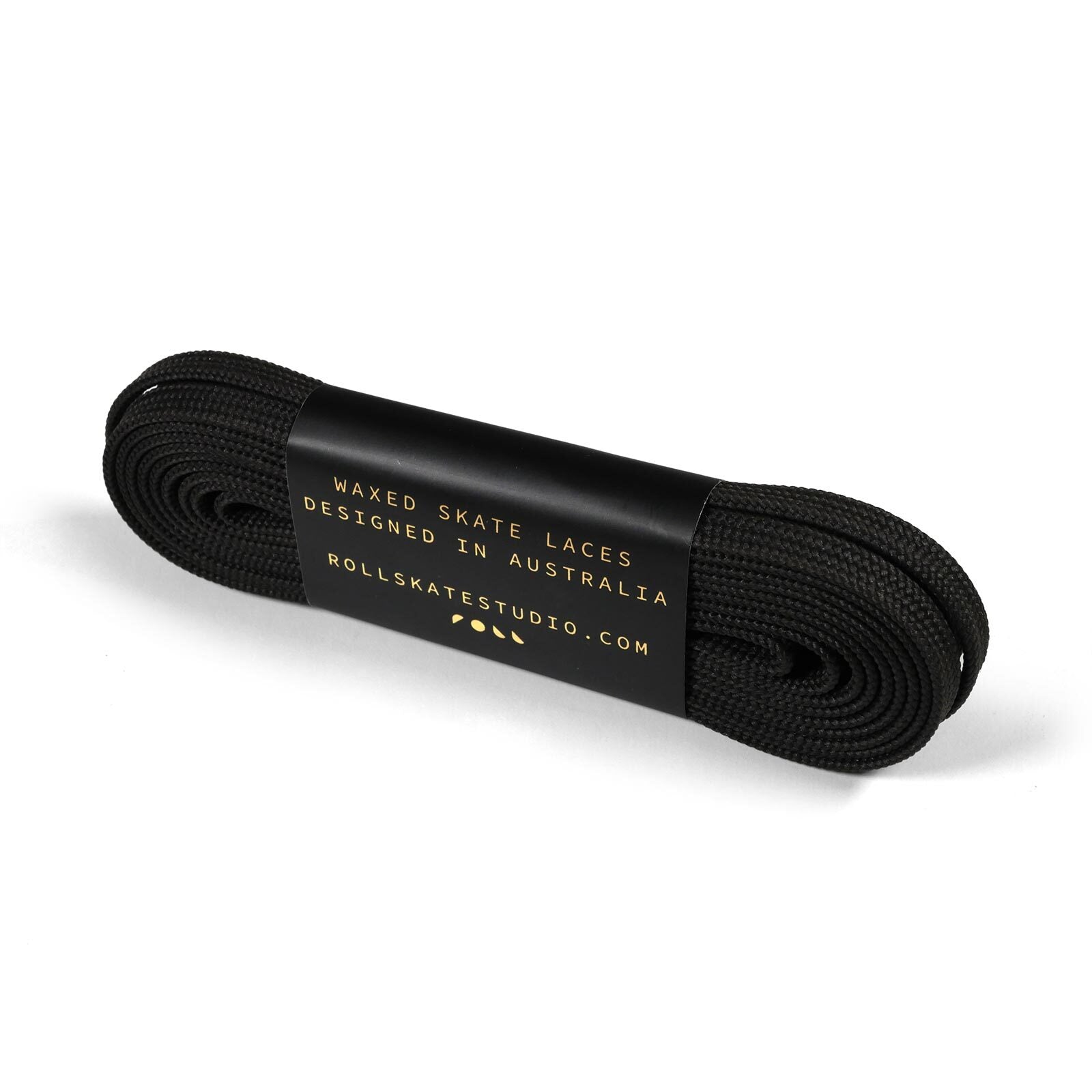 Roll Waxed Skate Laces / Charcoal / 96in (244cm)