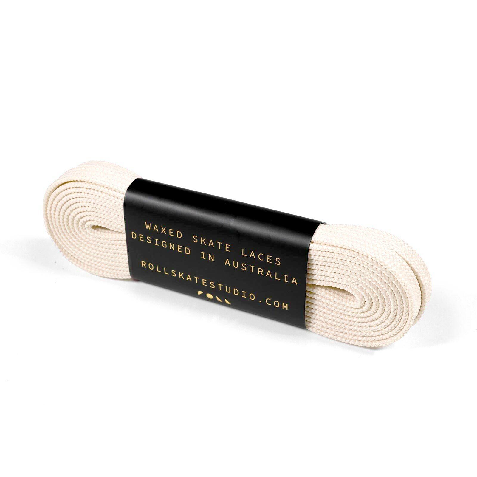 Roll Waxed Skate Laces / Coconut Cream / 96in (244cm)