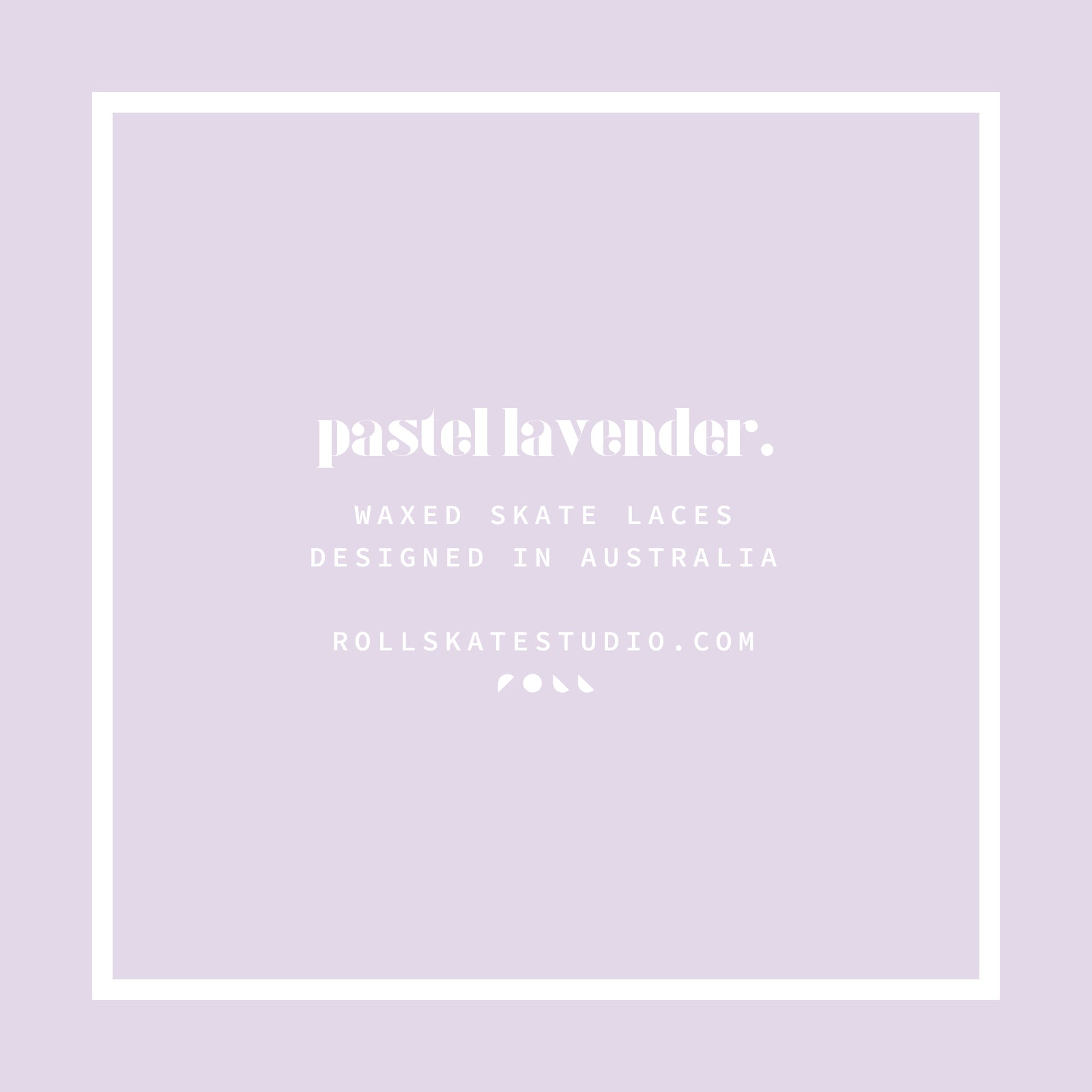 Roll Waxed Skate Laces / Pastel Lavender