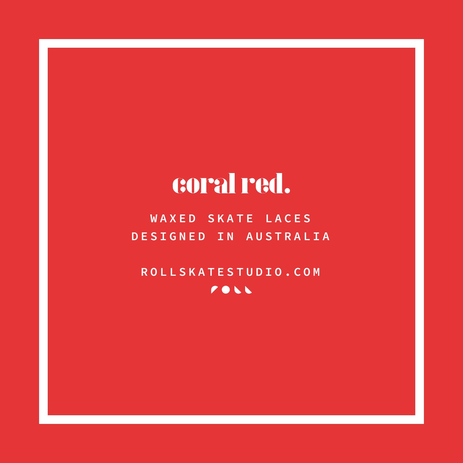 Red roller skate laces