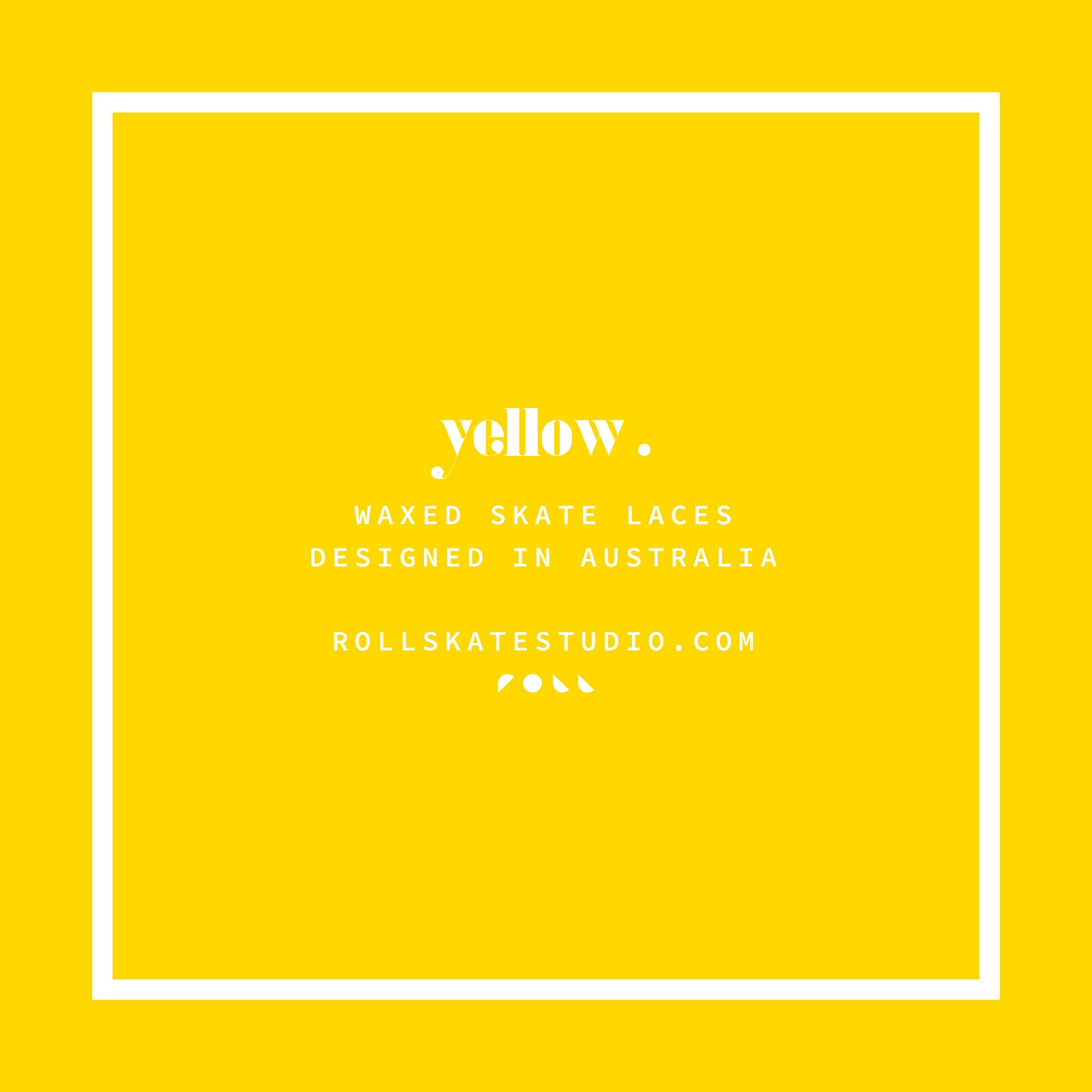 Roll Waxed Skate Laces / Yellow