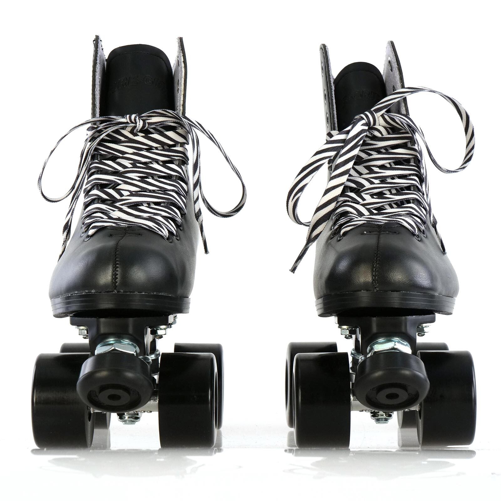 Roll Waxed Skate Laces / Zebra Print