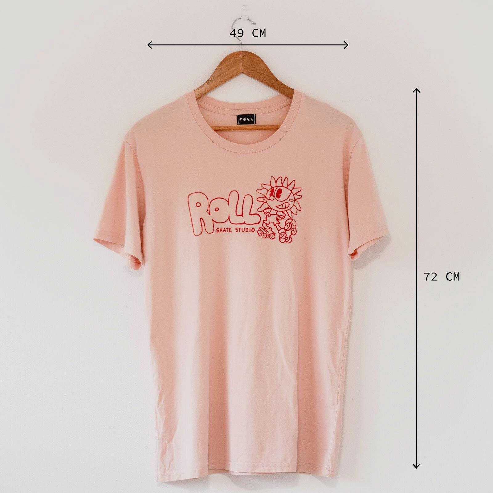Roll Upcycled / Sunflower Tee / Pink / M