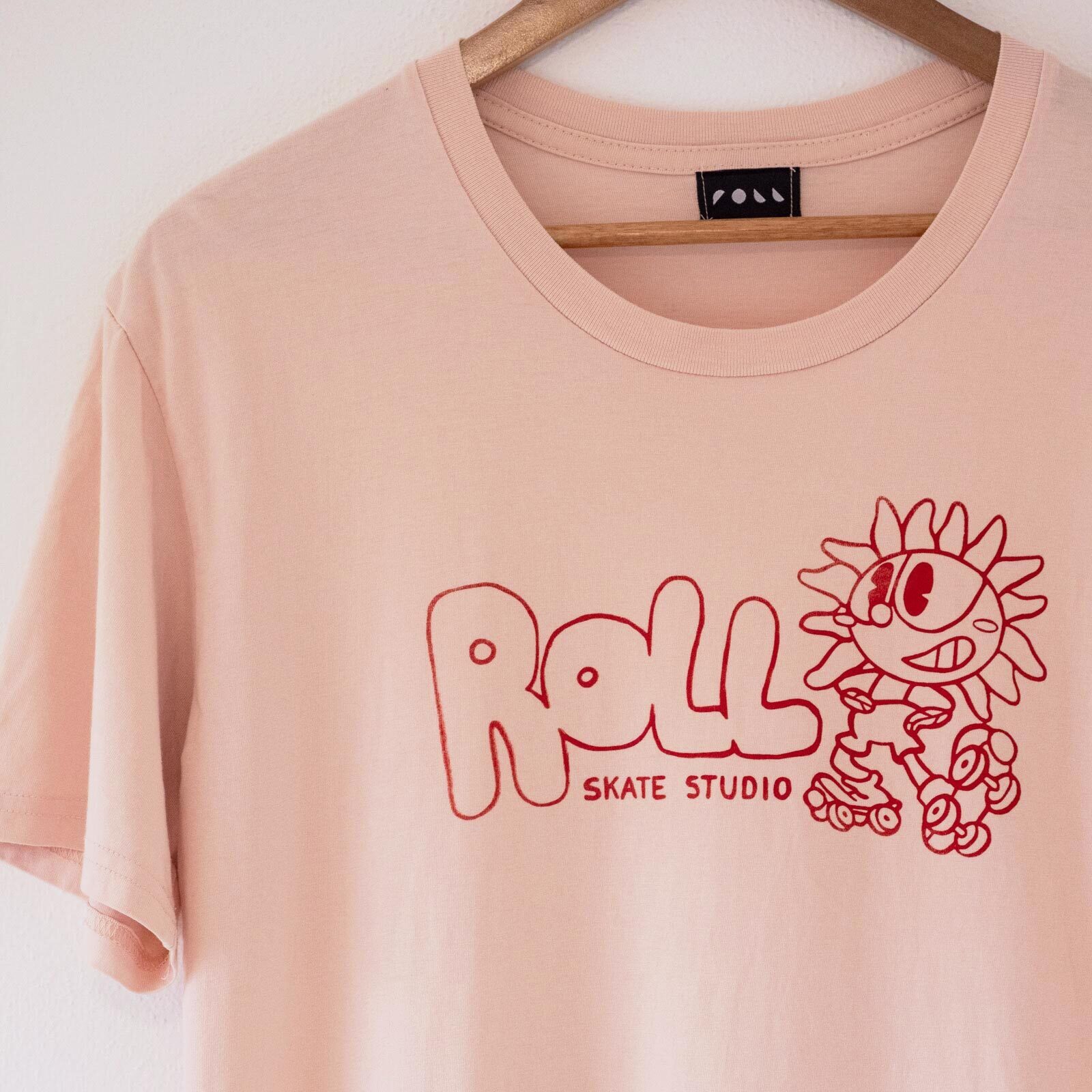 Roll Upcycled / Sunflower Tee / Pink / M