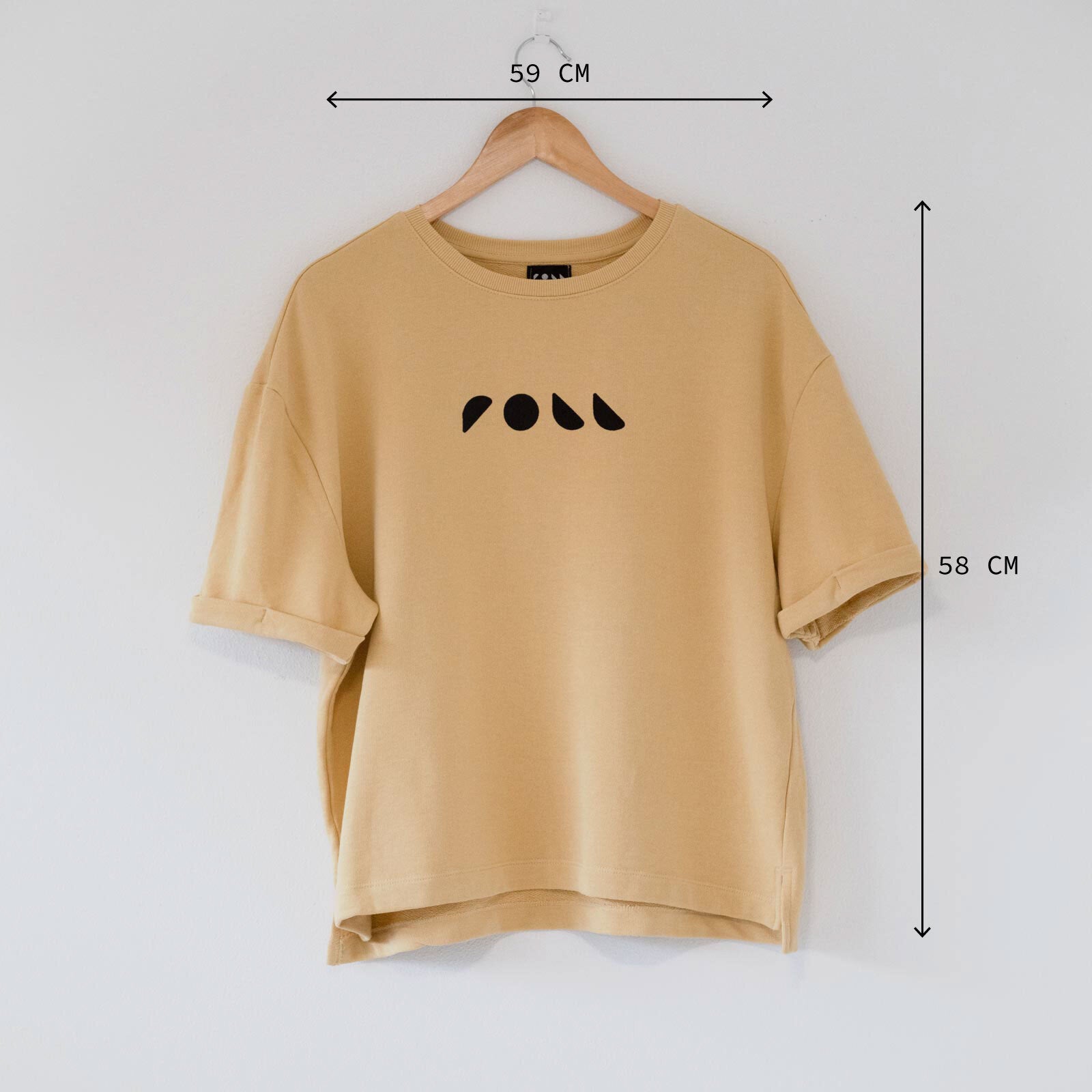 Roll Upcycled / Logo Tee / Mustard / XL