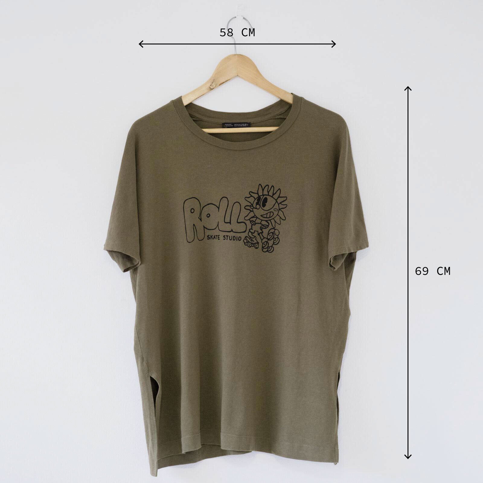 Roll Upcycled / Sunflower Tee / Olive / S