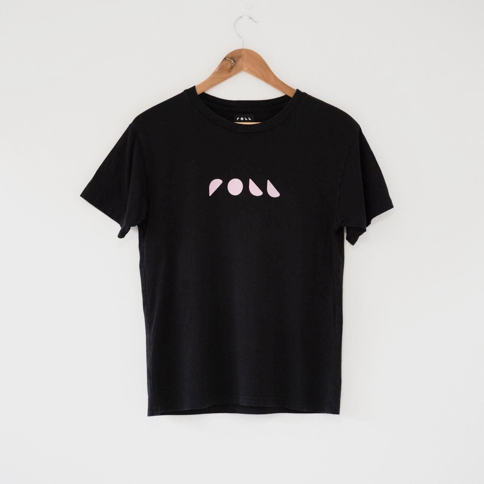 Roll Upcycled / Logo Tee / Black / S