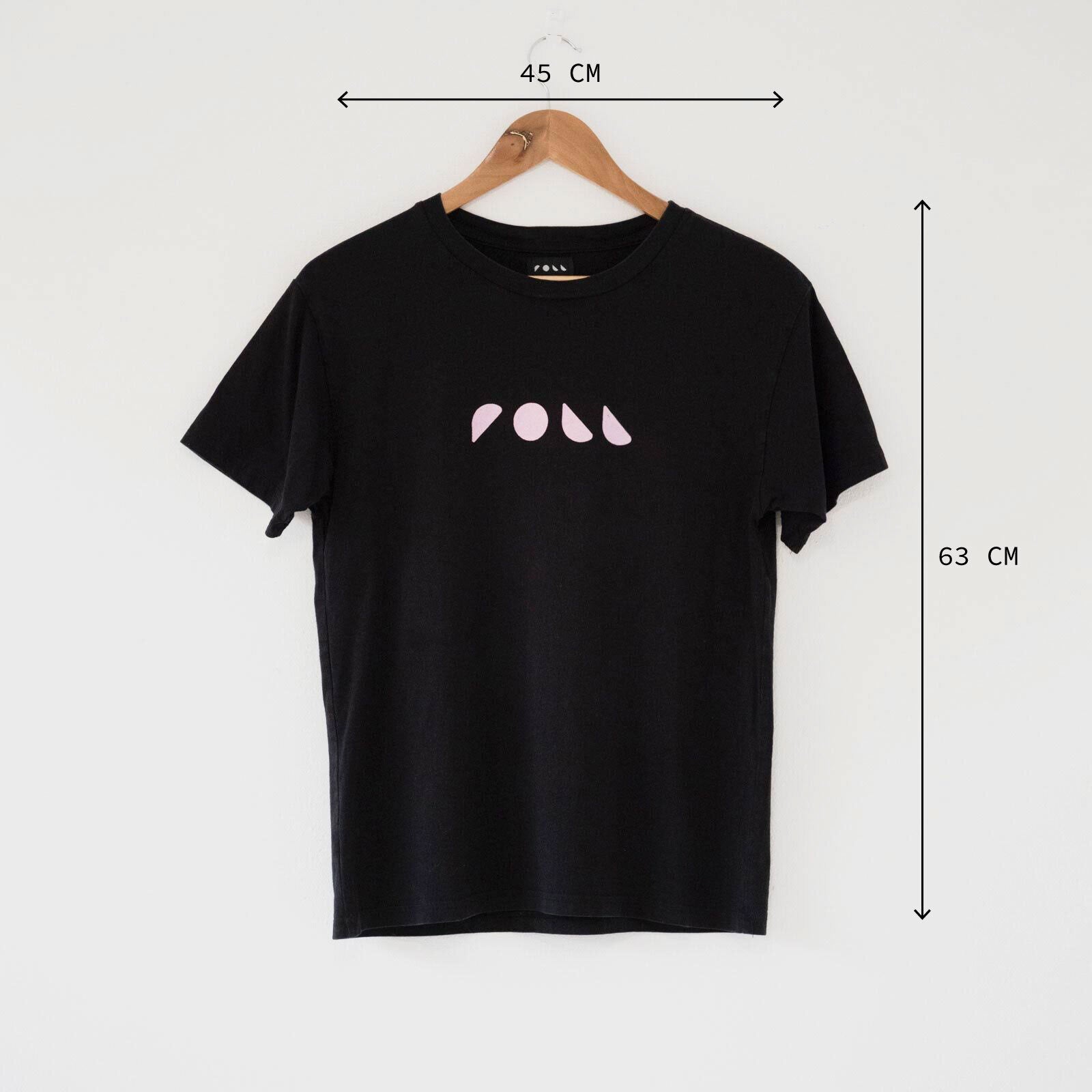 Roll Upcycled / Logo Tee / Black / S