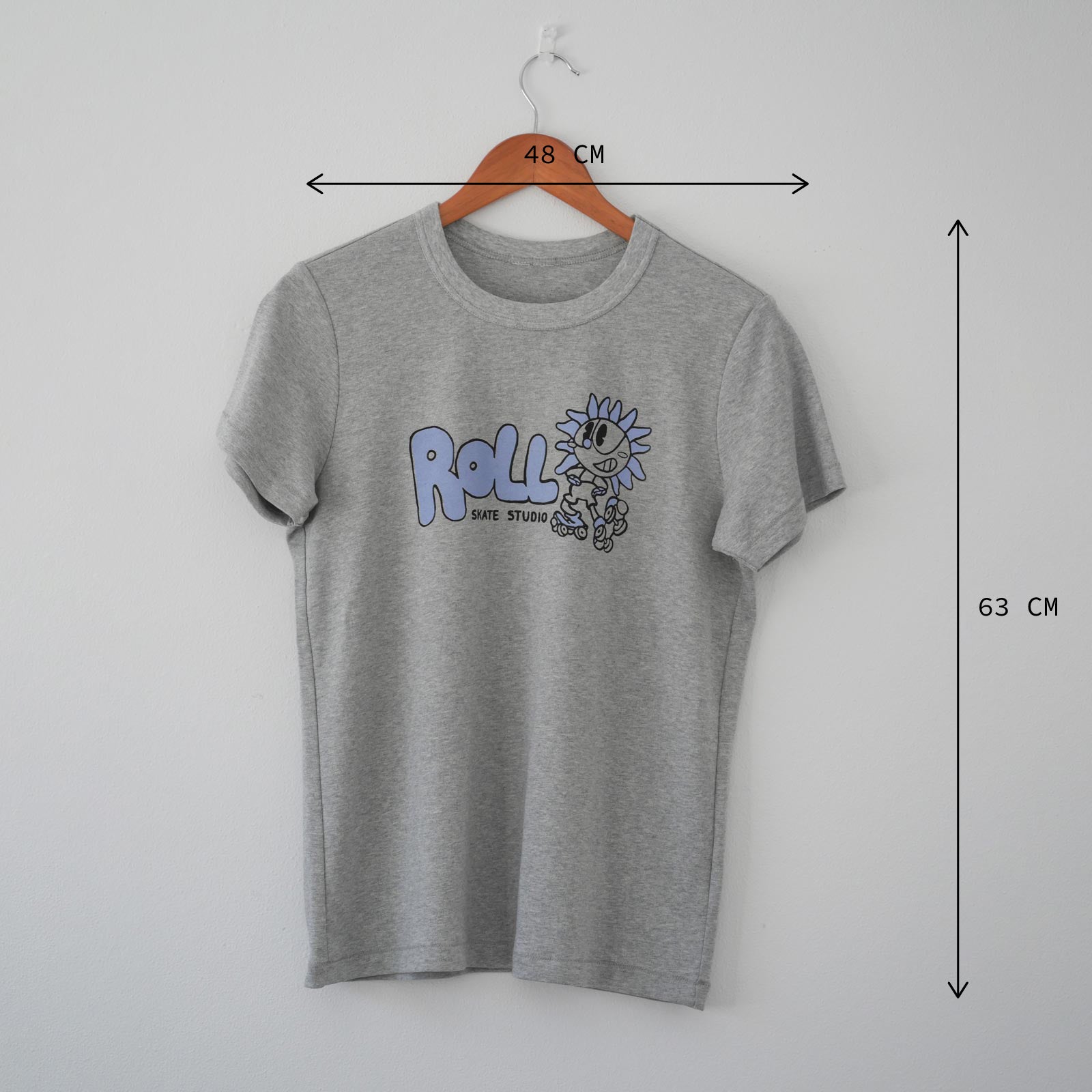 Roll Upcycled / Sunflower Tee / Grey / M