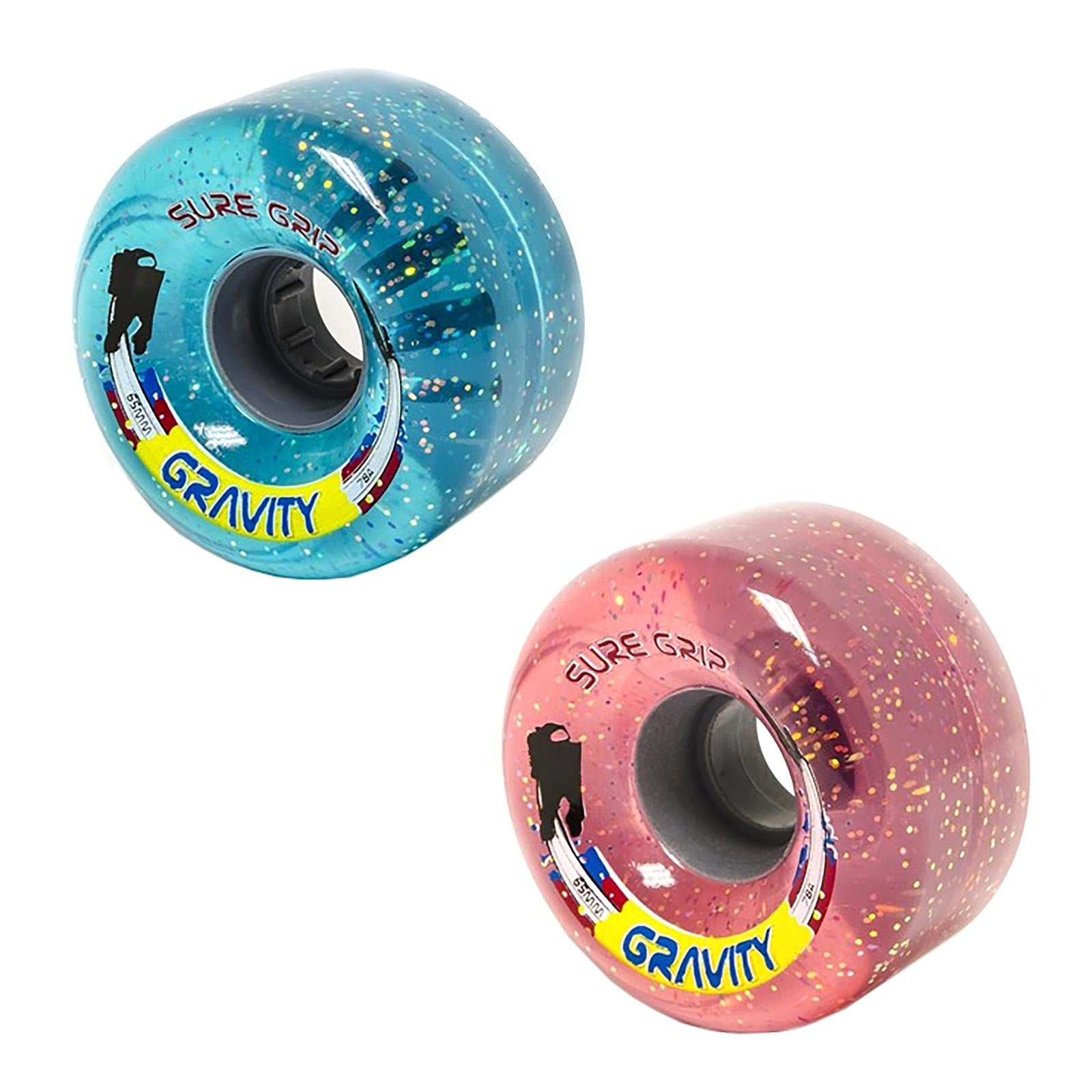 Sure-Grip Gravity Glitter Outdoor Wheels (8 Pack)
