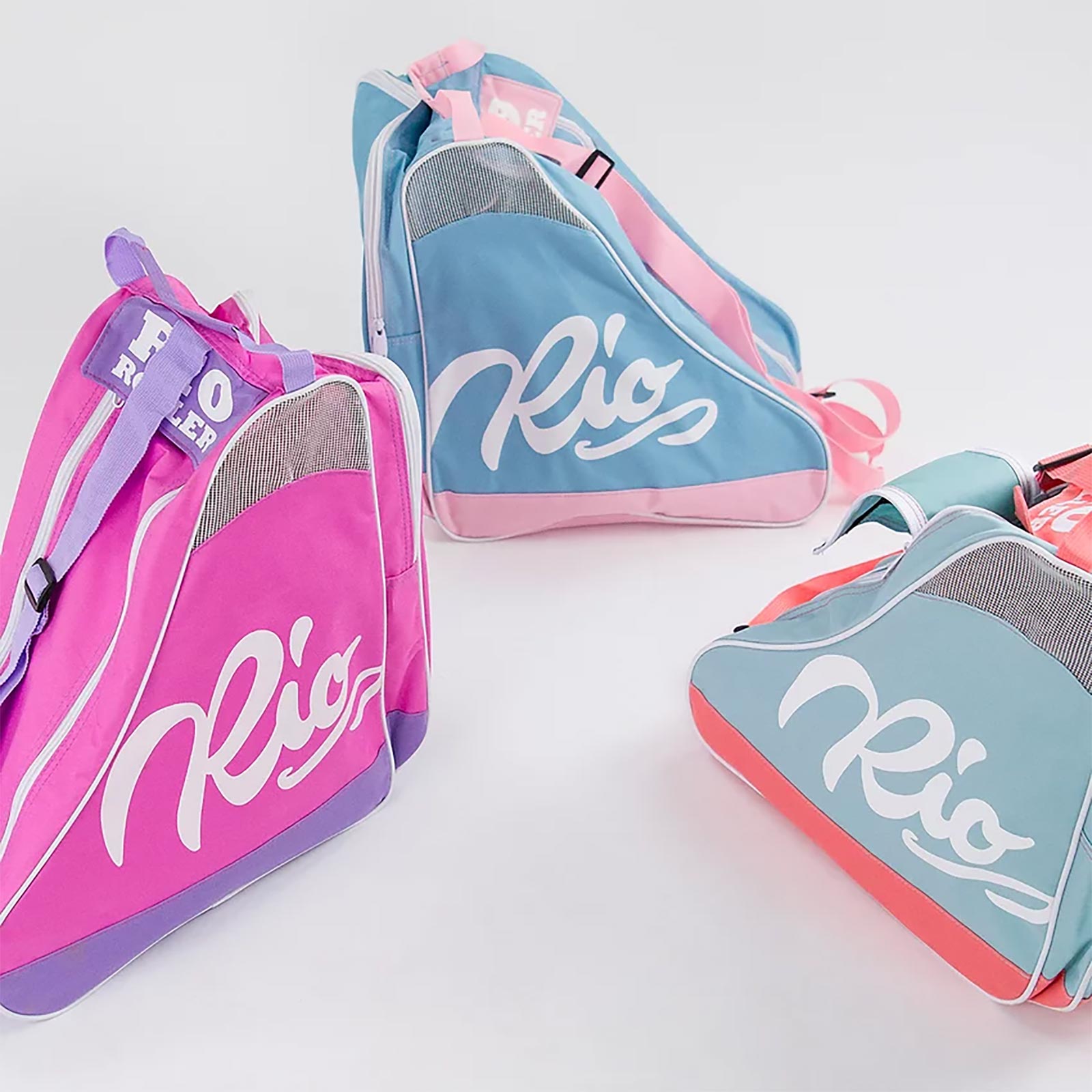 Rio Roller Script Skate Bag / Blue Pink