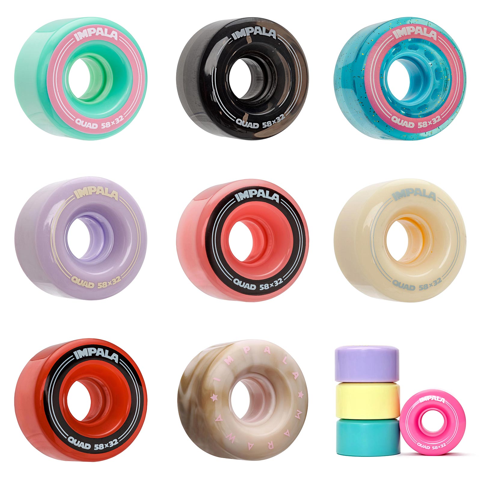 Impala Roller Skate Wheels (4 Pack)