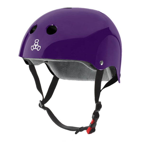 Triple 8 THE Certified Sweatsaver Helmet / Purple Gloss