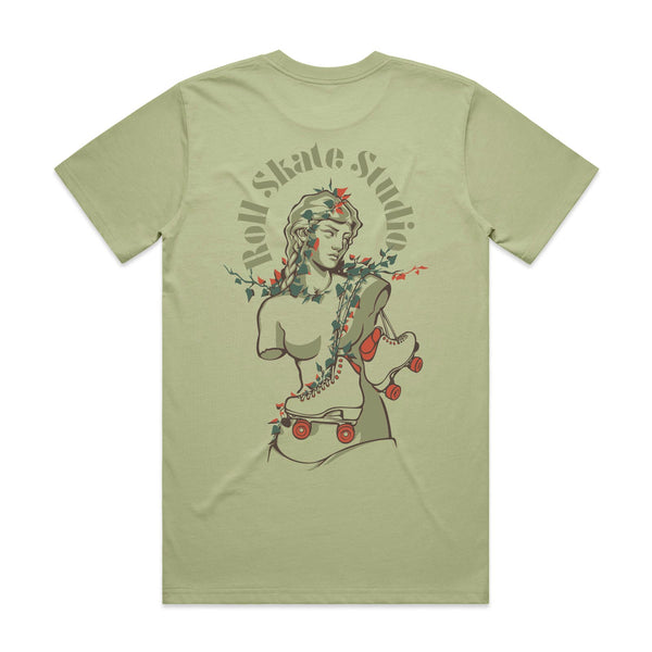 Roll Skate Studio Goddess Tee / Pistachio