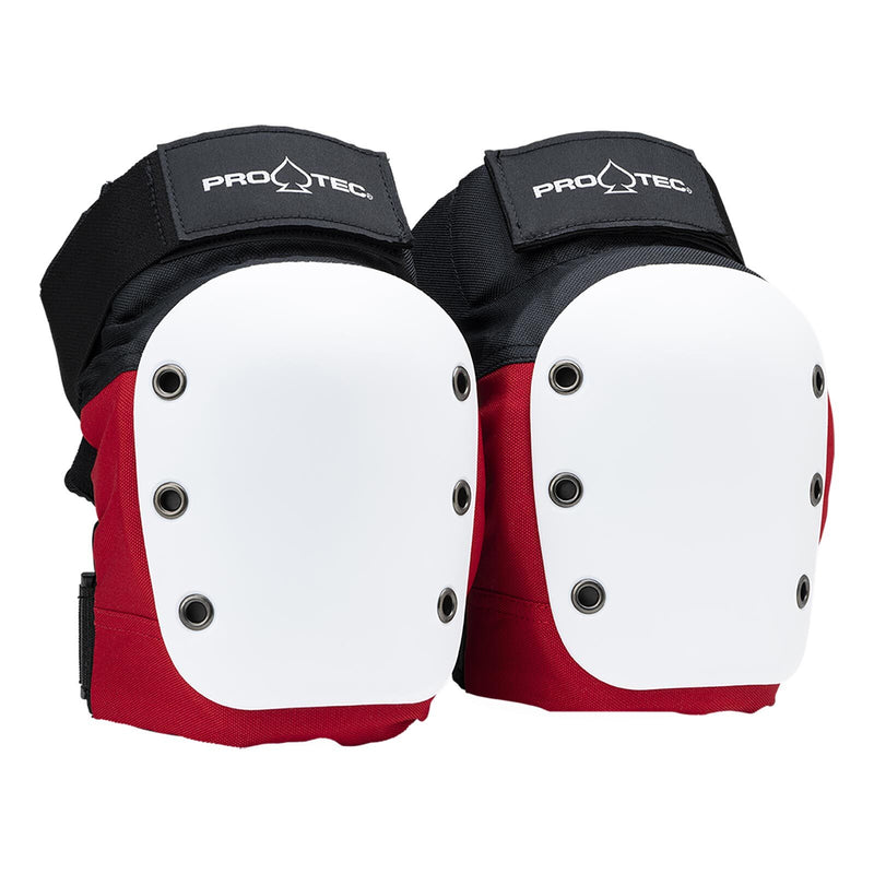 ProTec Street Knee Pads / Open Back / Red White Black Shop at Roll