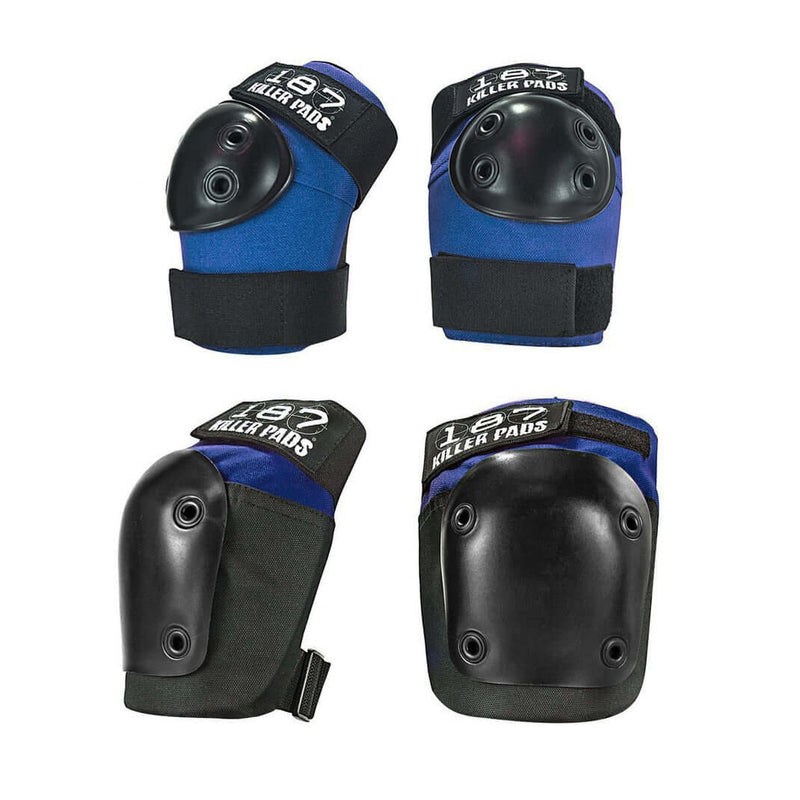 187 Knee Elbow Combo Pack / Blue / XS