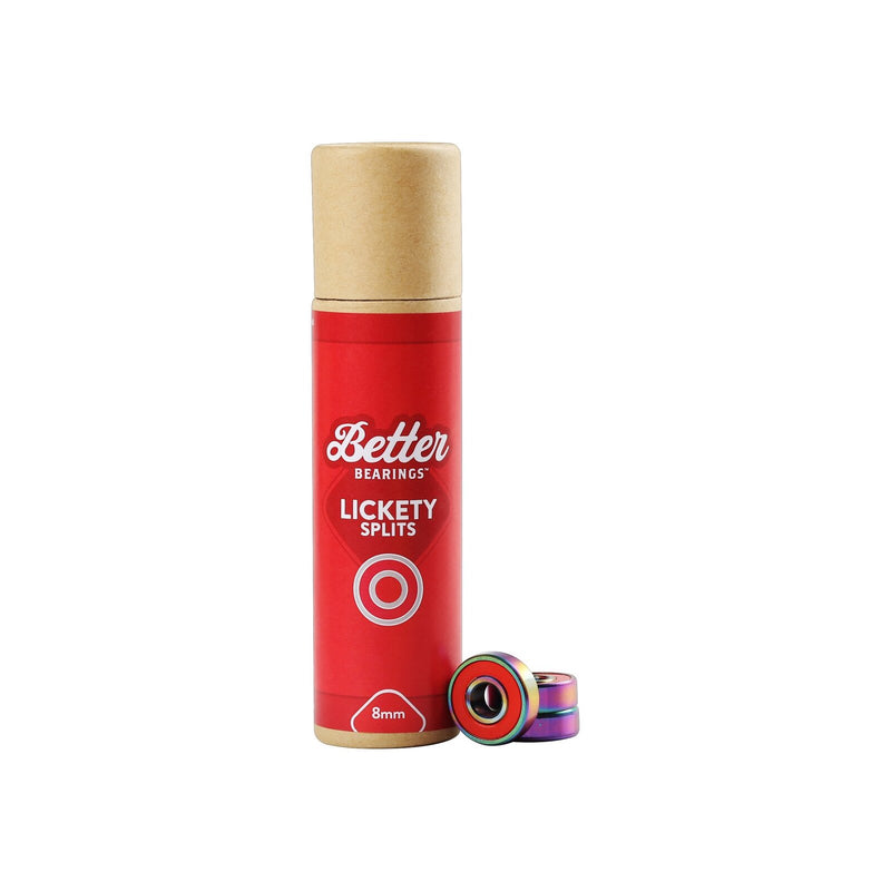 Better Bearings Lickety Splits ABEC 7 (16 Pack) / Red / 8mm