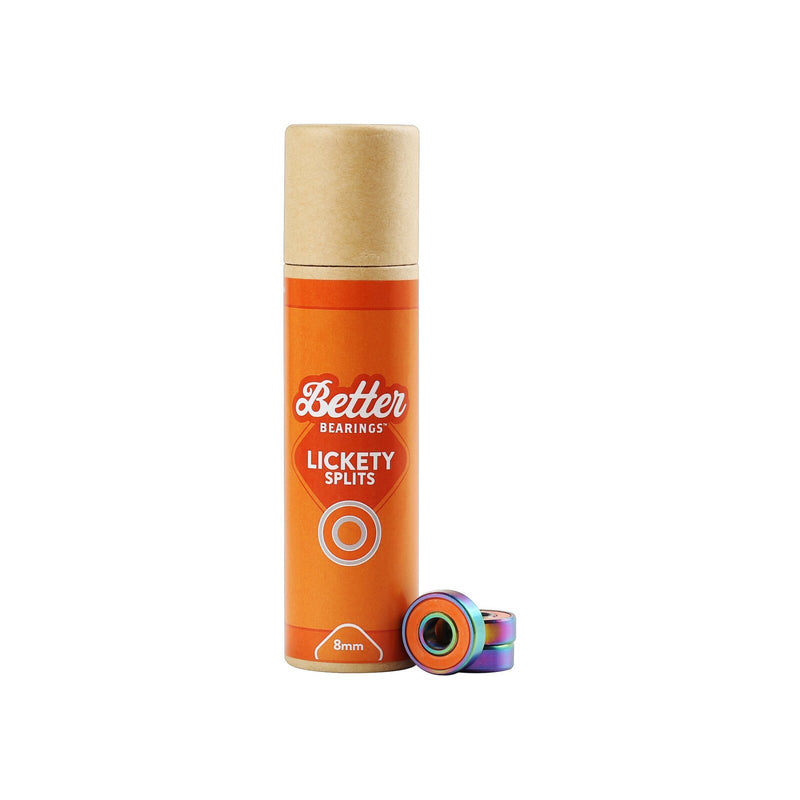 Better Bearings Lickety Splits ABEC 7 (16 Pack) / Orange / 8mm
