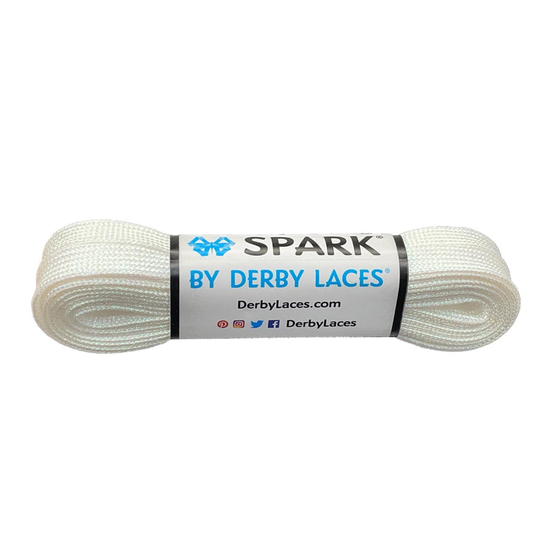 Derby Laces Spark / White / 96in (244cm)