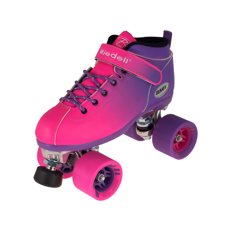 Riedell Dart Ombré Roller Skates / Purple Pink Fade