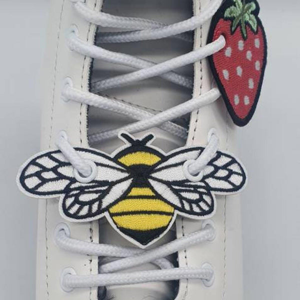 Elsies Embroidered Skate Accessories (Pair) / Bumble Bee