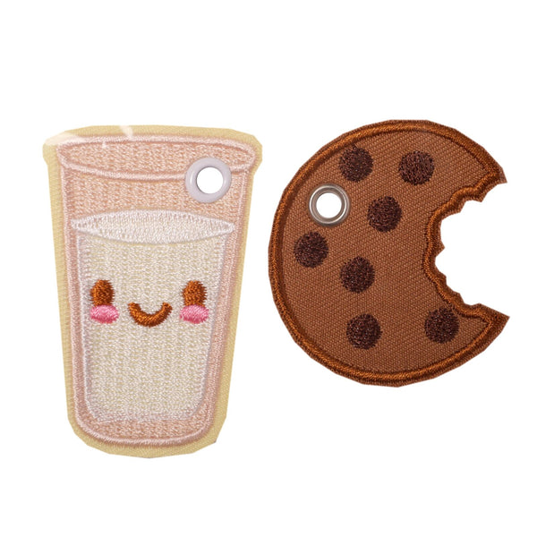 Elsies Embroidered Skate Accessories (Pair) / Milk and Cookies