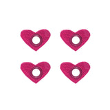 Elsies Embroidered Skate Accessories (4 Pack) / Mini Pink Hearts