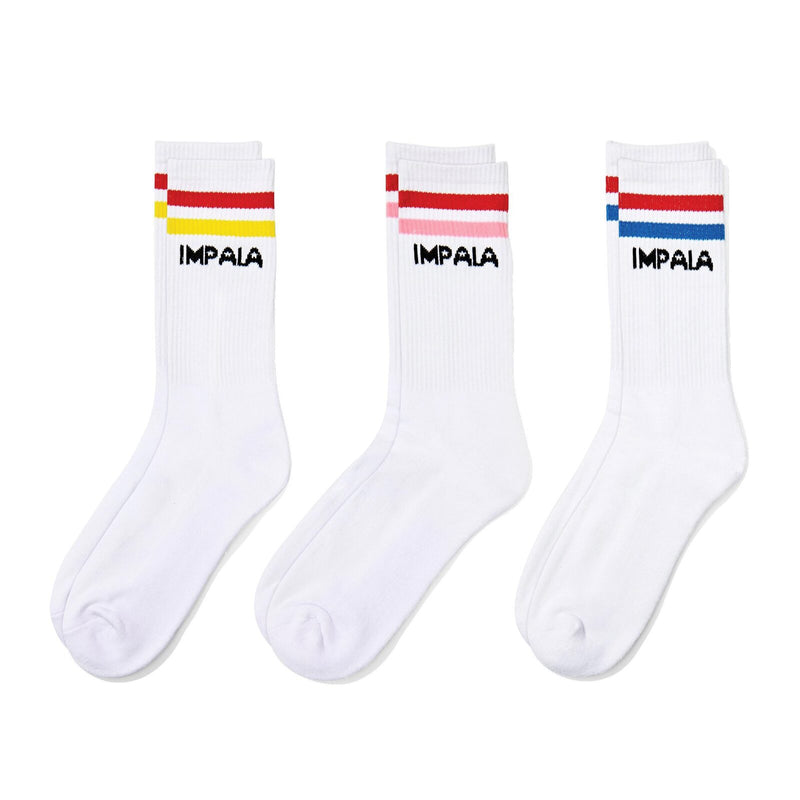 Impala Stripe Socks (3 Pack) / One Size